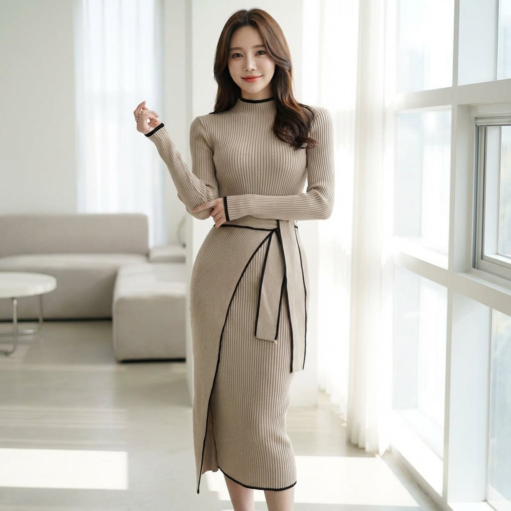 ニットワンピース(2color) A0747