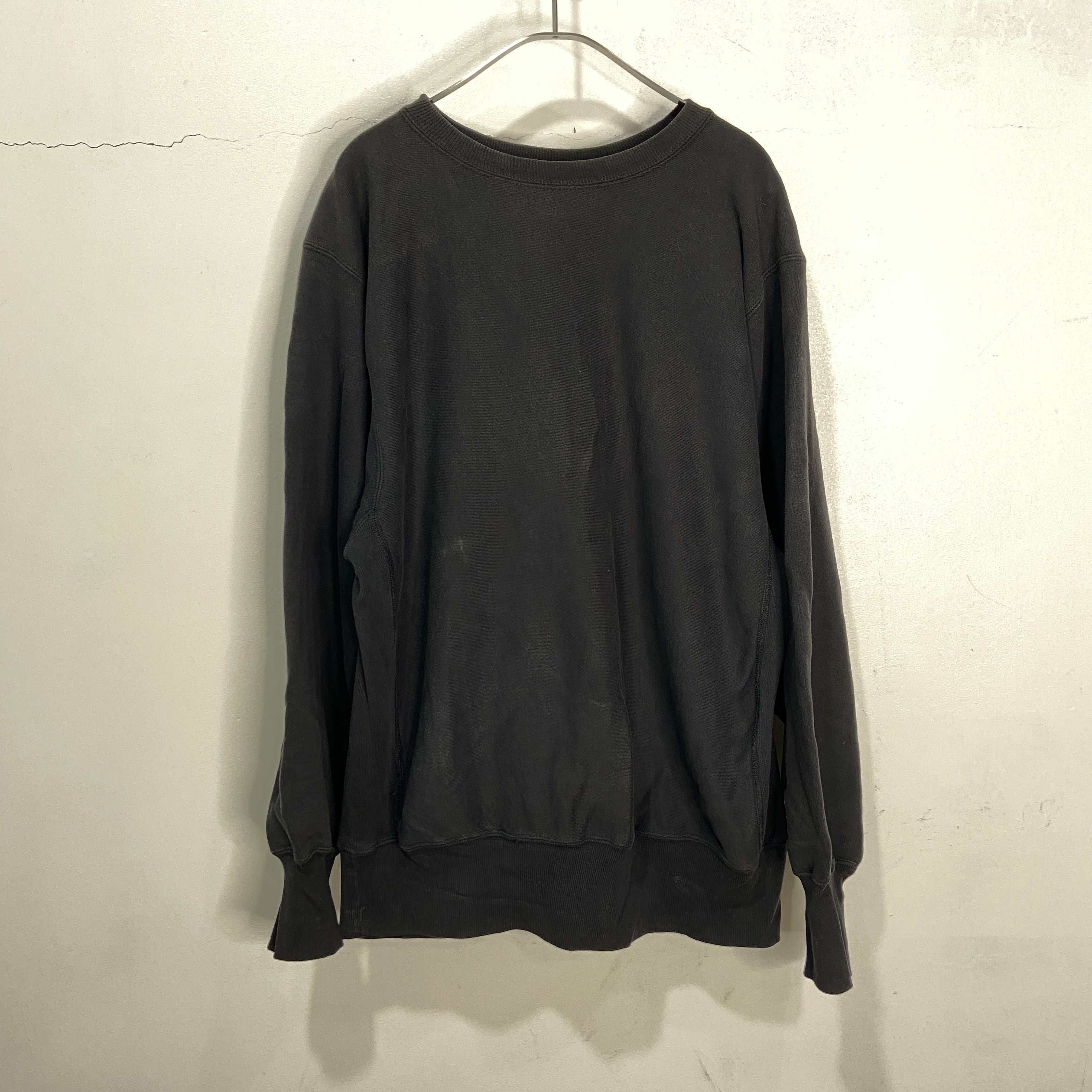 Champion リバースウィーブ 目無し チャンピオンスウェット 黒 XL 