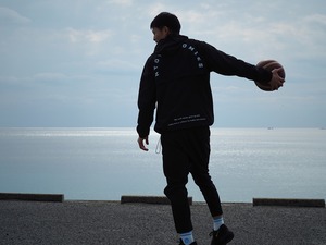 “NTH FULLZIP JACKET” colour Black×White