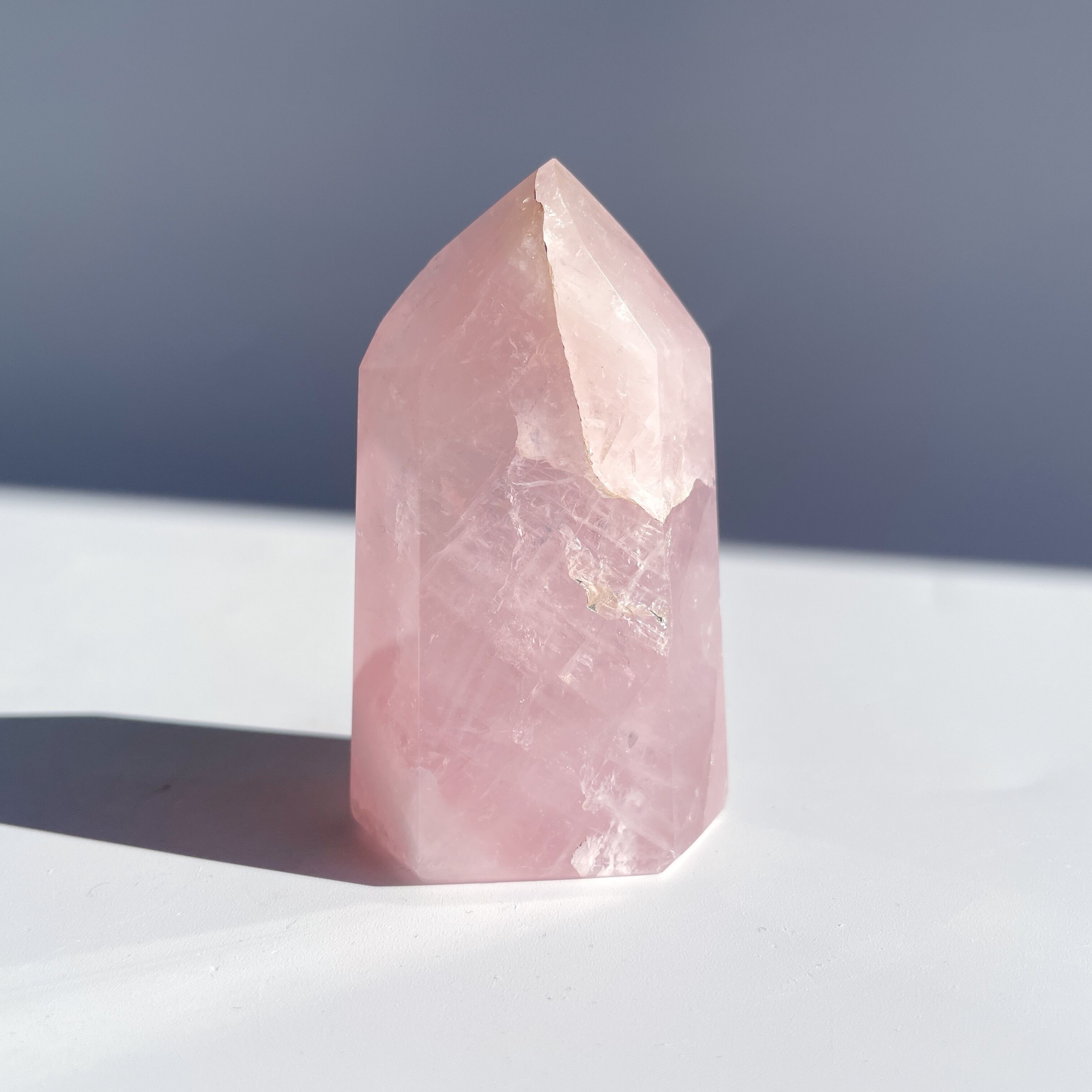 ローズクォーツ　タワー ローズクォーツタワー12◇Rose Quartz Tower◇天然石・パワーストーン