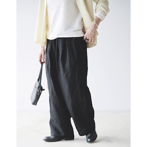 Veritecoeur for Deife ウールリネン ワイドパンツ
