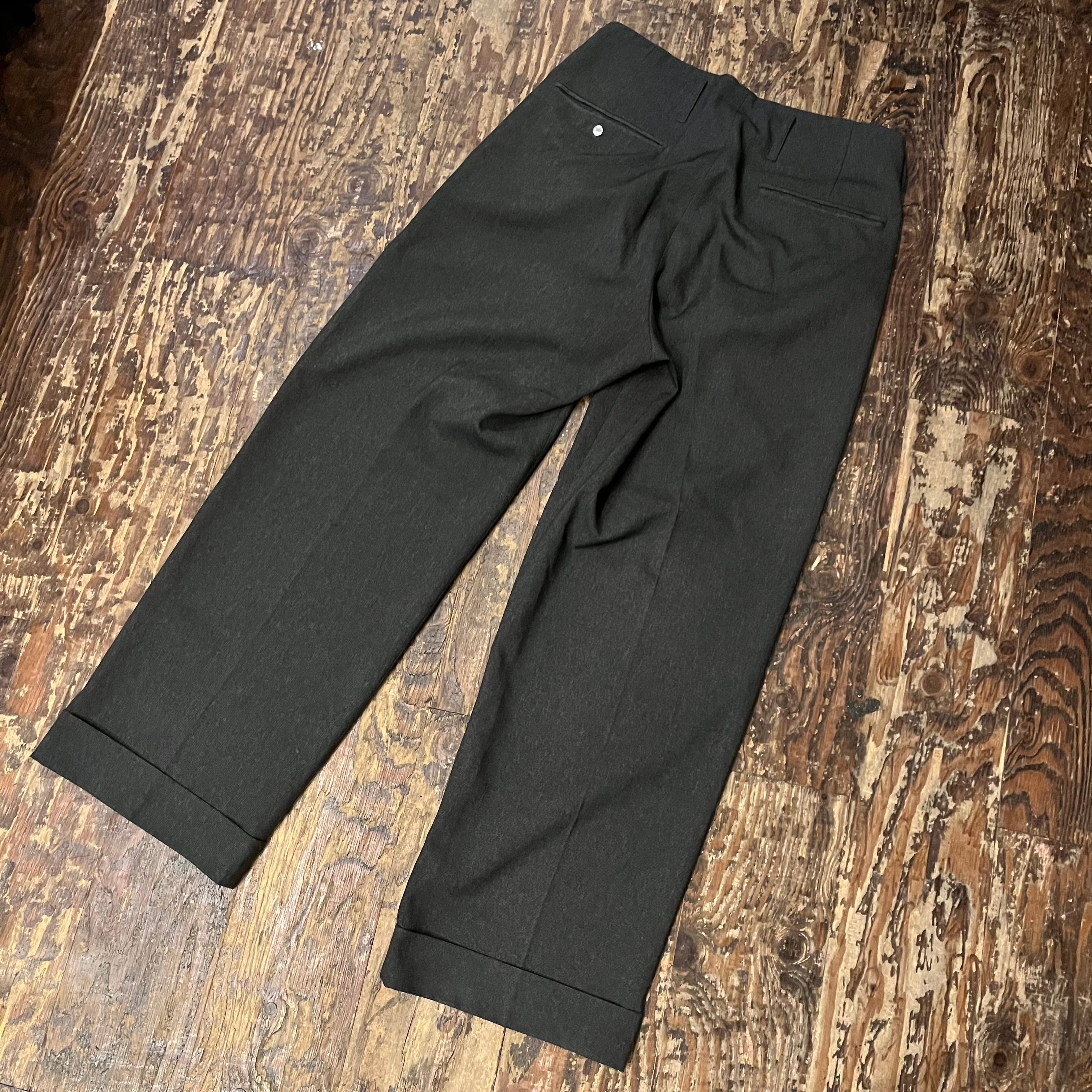 KAIKO カイコー WIDE SLACKS ワイドスラックス グレー系 size2 KAIKO カイコー WIDE SLACKS ワイドスラックス グレー系 size2
