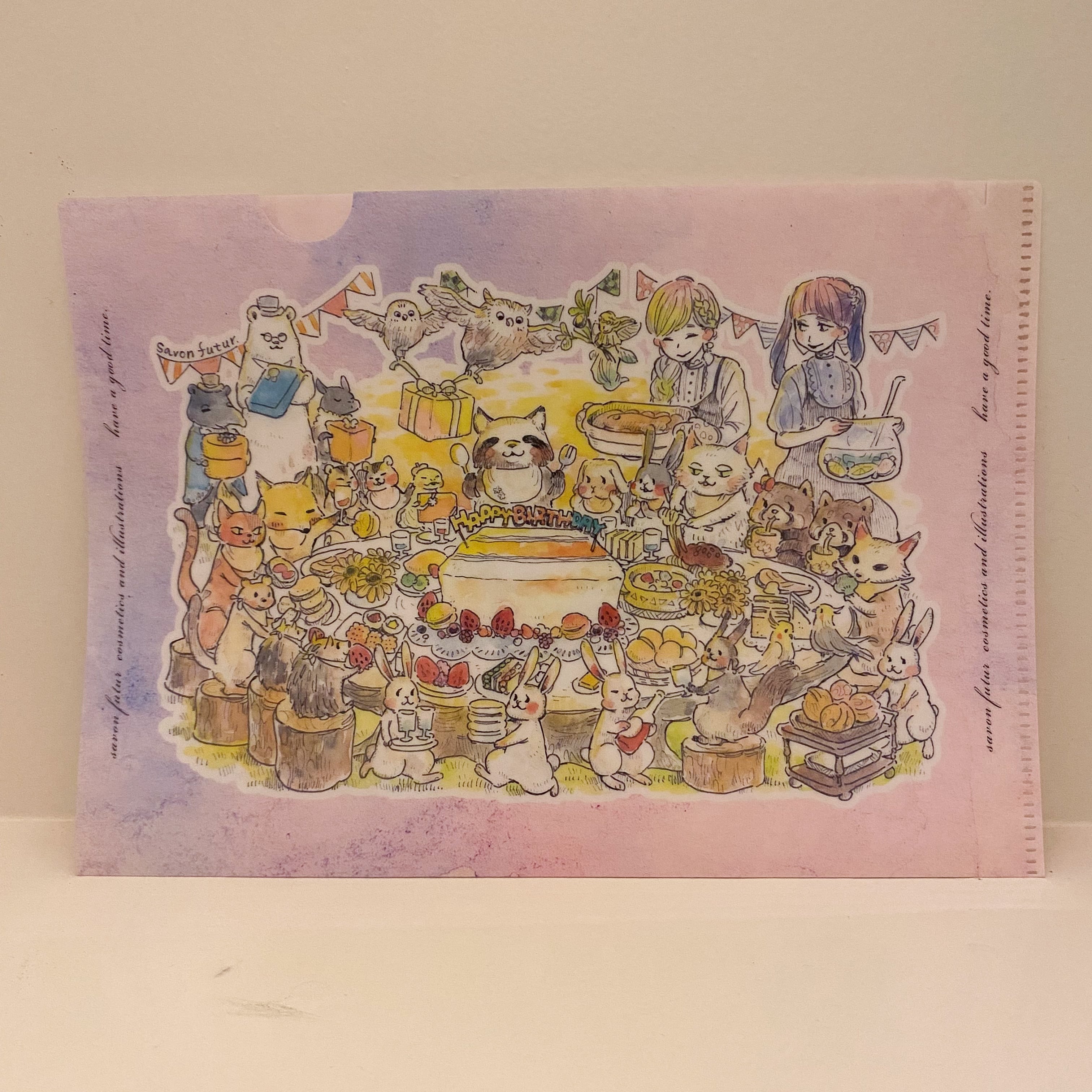 A5クリアファイル / ハッピーバースデー