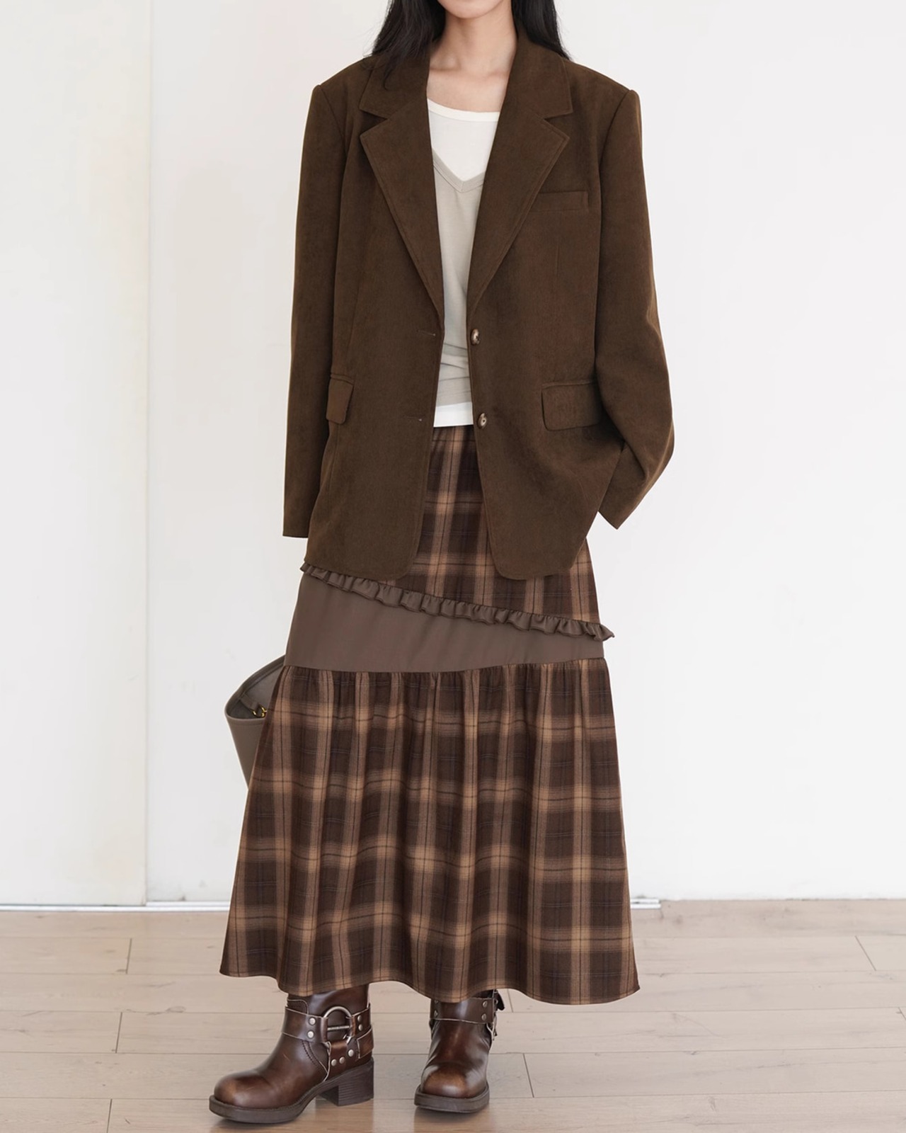 Fake layered long sleeve Tshirt T20310