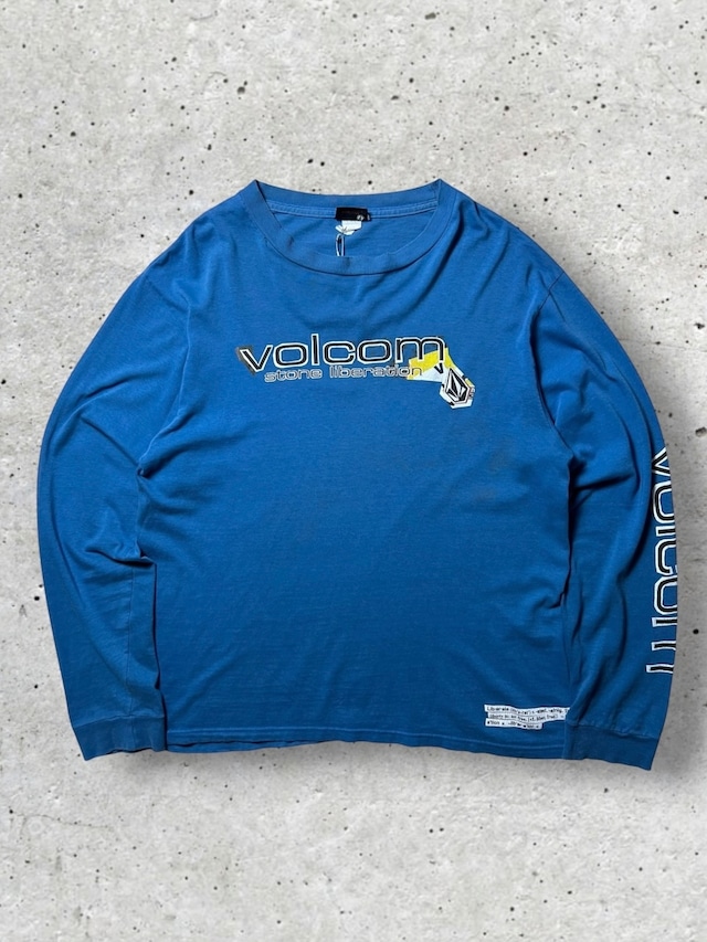 VOLCOM Stone Liberation Logo Graphic Blue Short Sleeve T-Shirt VOLCOM Stone Liberation Logo Graphic Blue Short Sleeve T-Shirt