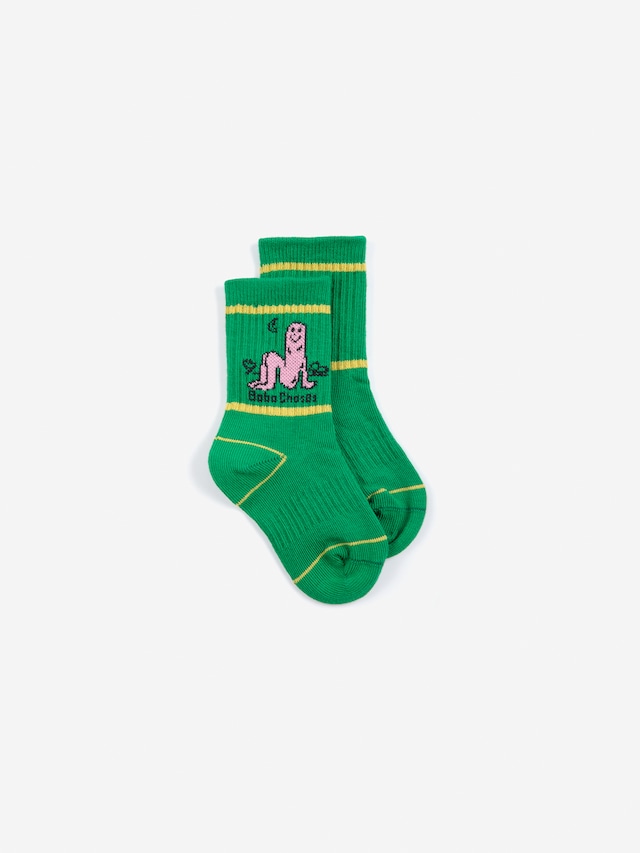 〈 BOBO CHOSES 26AW 〉〈 BABY 〉 Long Puff short socks / GREEN