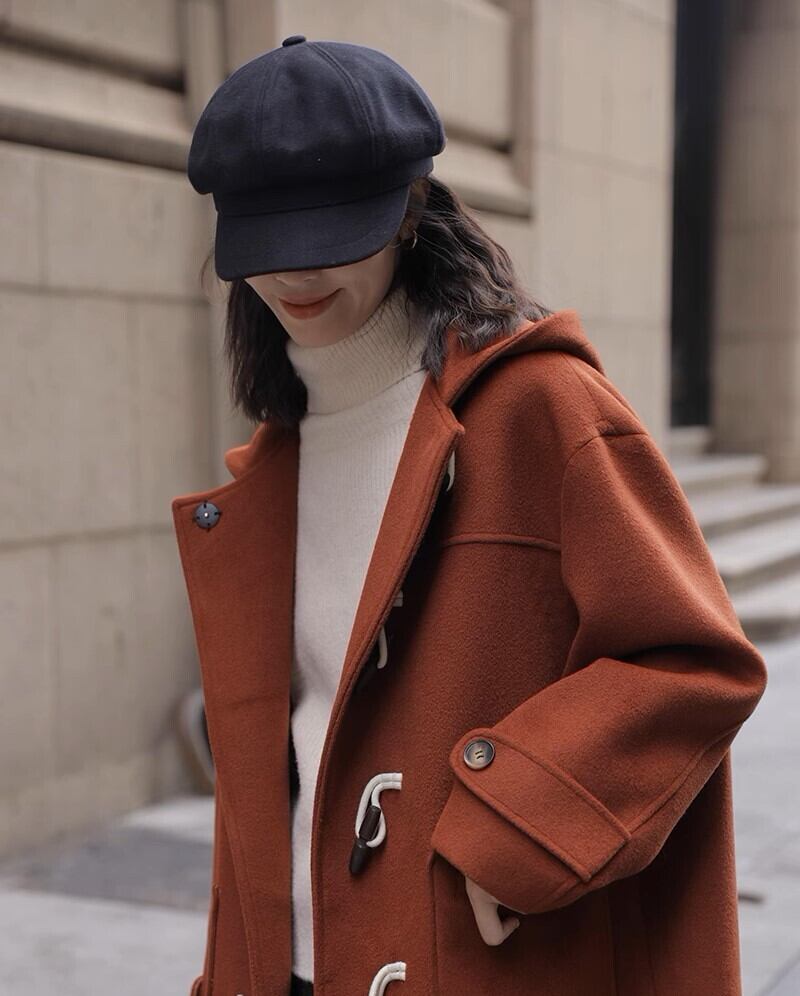 Classic Toggle Coat 1591｜レディース ダッフルコート（ワインレッド 