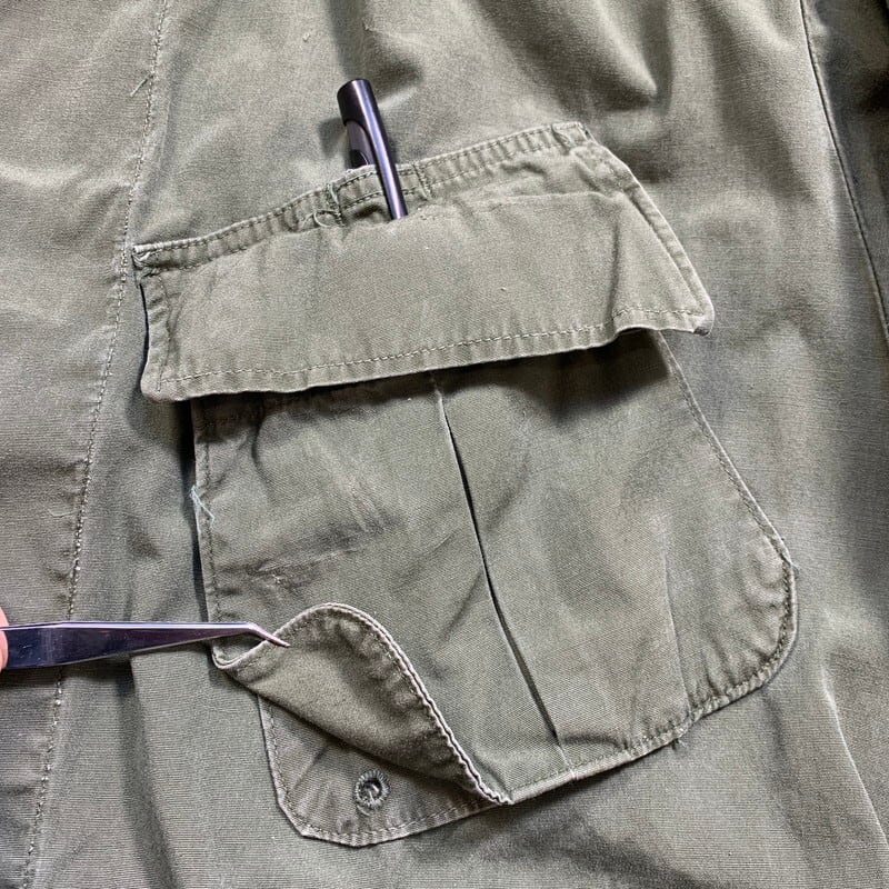 60's U.S.ARMY ジャングルファティーグジャケット ノンリップ 3rd