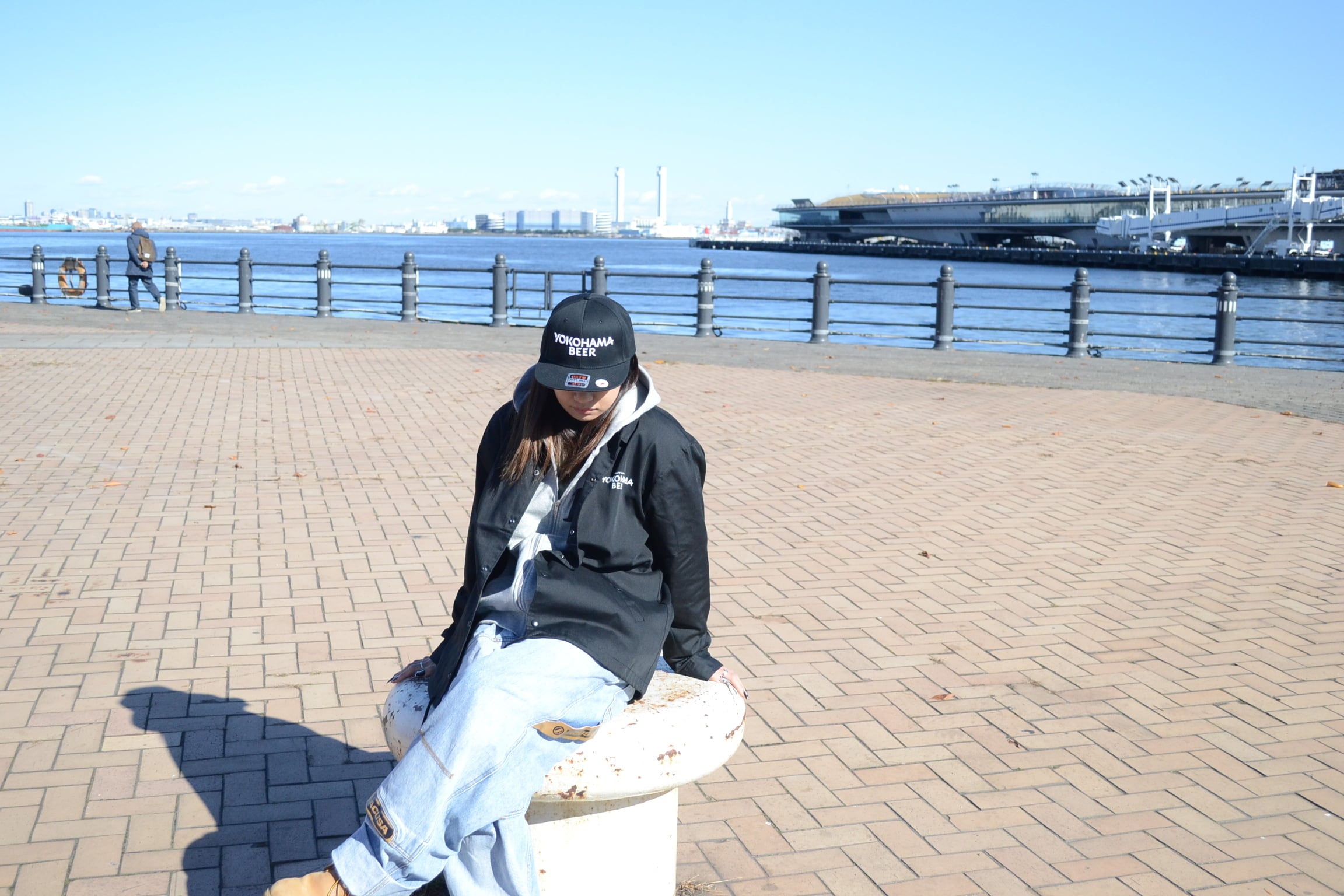 YOKOHAMA BEER コーチジャケット 【ロゴ】