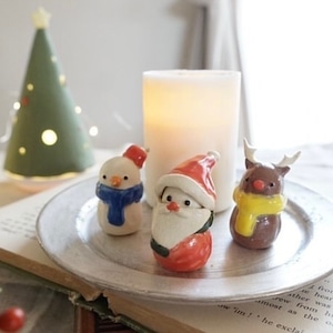【信楽焼】クリスマスセット 陶器　伝統工芸　サンタ　雪だるま　トナカイ　置物　限定　プレゼント