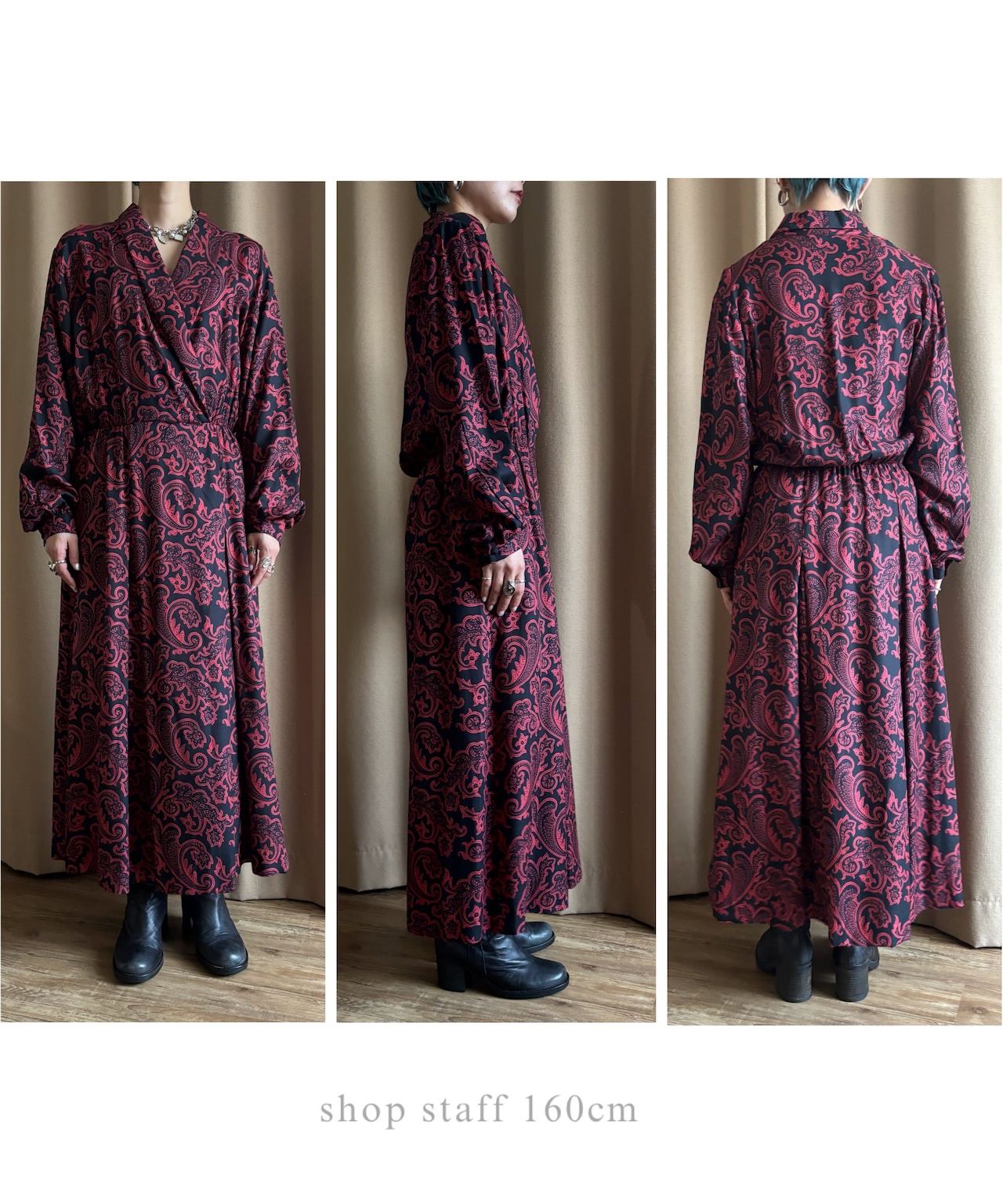 Liz Claiborne paisley pattern dress-4473-12