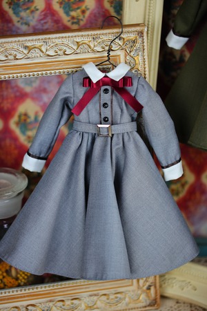 MDD / SDM対応OF 【深碧の森の館ドレス ライトグレー】MDD / SDM Outfit Set【Forest House Dress light gray】