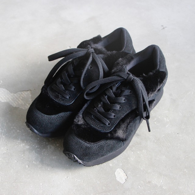 《UNIONINI 2021AW》fur sneakers / black / 21.5-25cm