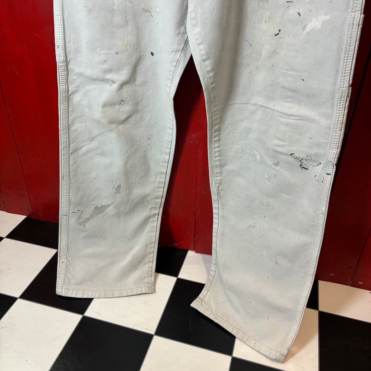 Dickies ペインターパンツ 白 リアルワーク W30相当