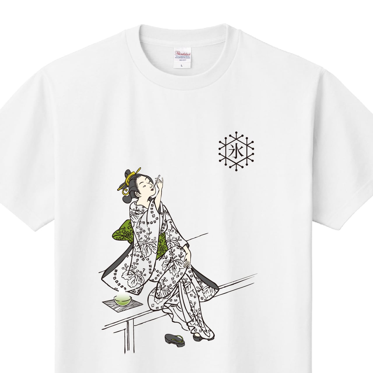 かき氷 抹茶 Tシャツ ユニフォーム ※正面プリント 商品カラー