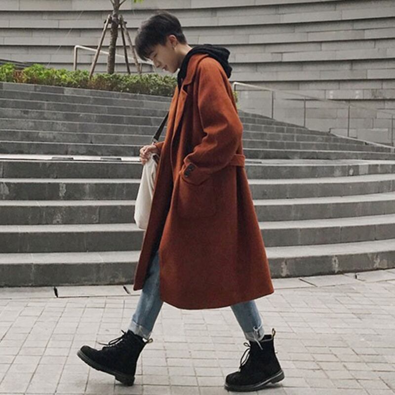 韓国メンズファッション Bw017 大人 ロング コート アウター お洒落 シンプル 韓国メンズ服 流行プチプラ韓国メンズファッション新作通販 Buy The World