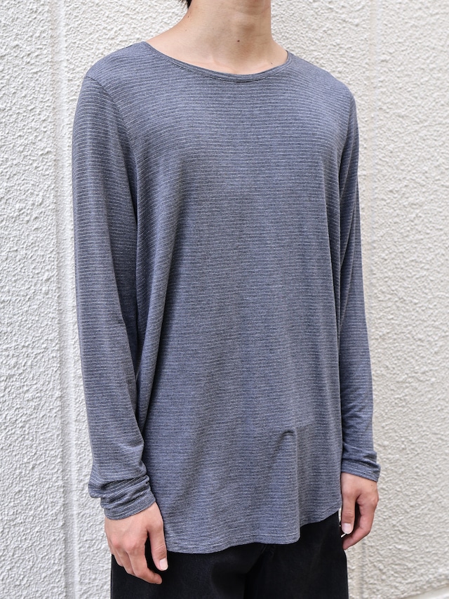 glitter border long sleeve top
