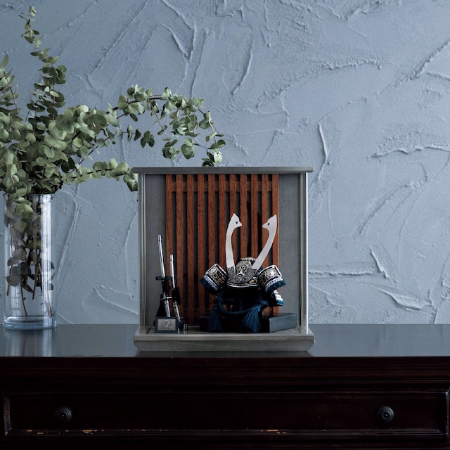 五月人形＜ケース飾り＞月光兜