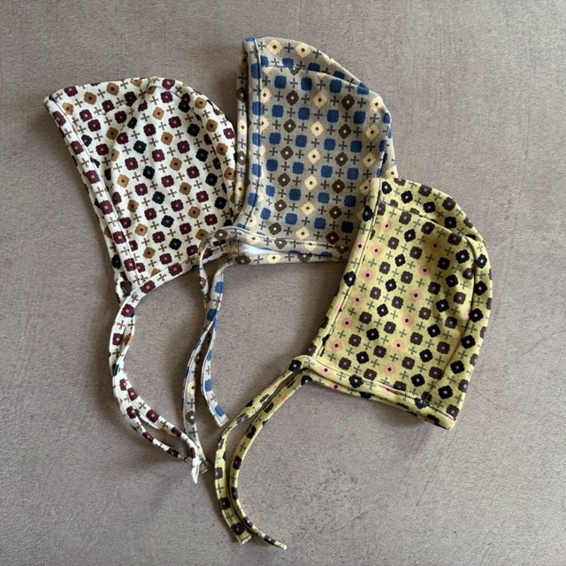 即納andpal &pal アンドパル　geometric pattern bonnet / 3col
