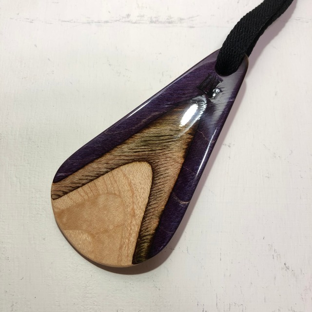 携帯用靴べら Purple スケートボードデッキ 3inguitar 携帯用靴べら Purple スケートボードデッキ 3inguitar