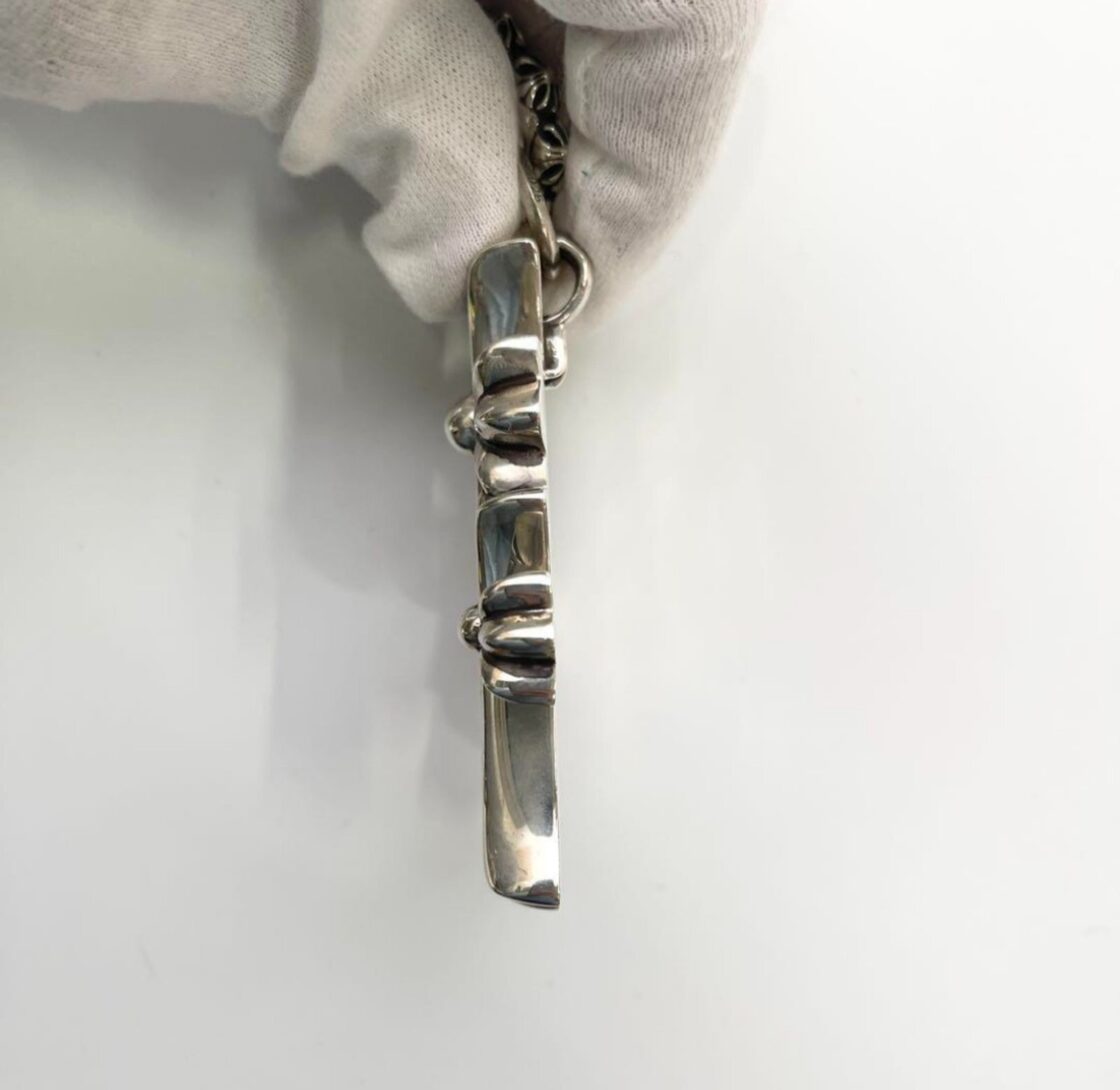 CHROME HEARTS クロムハーツ トリプルクロス ラージ ダイヤ シルバー 