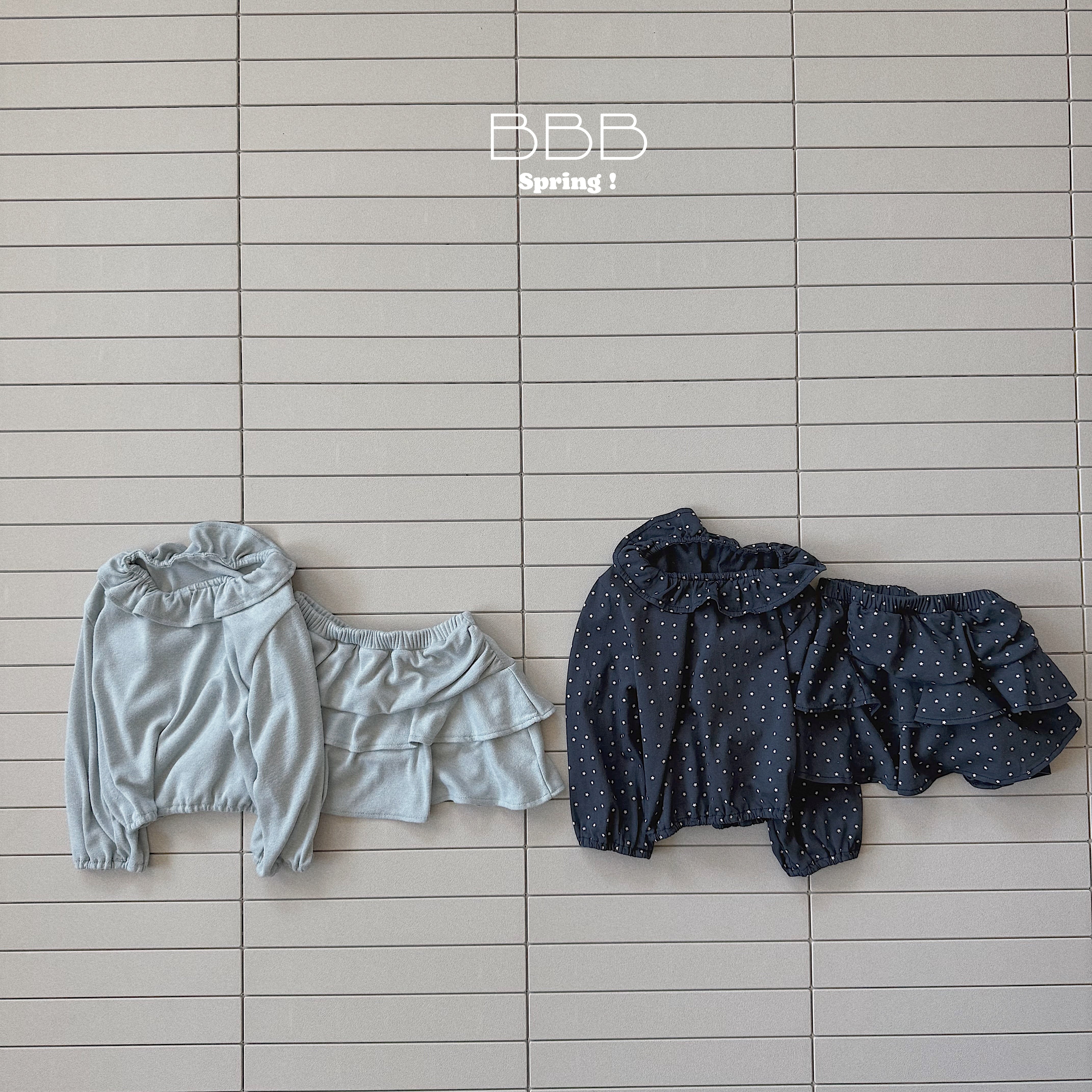 bebe belly button frill set【bellabanbina】※予約商品