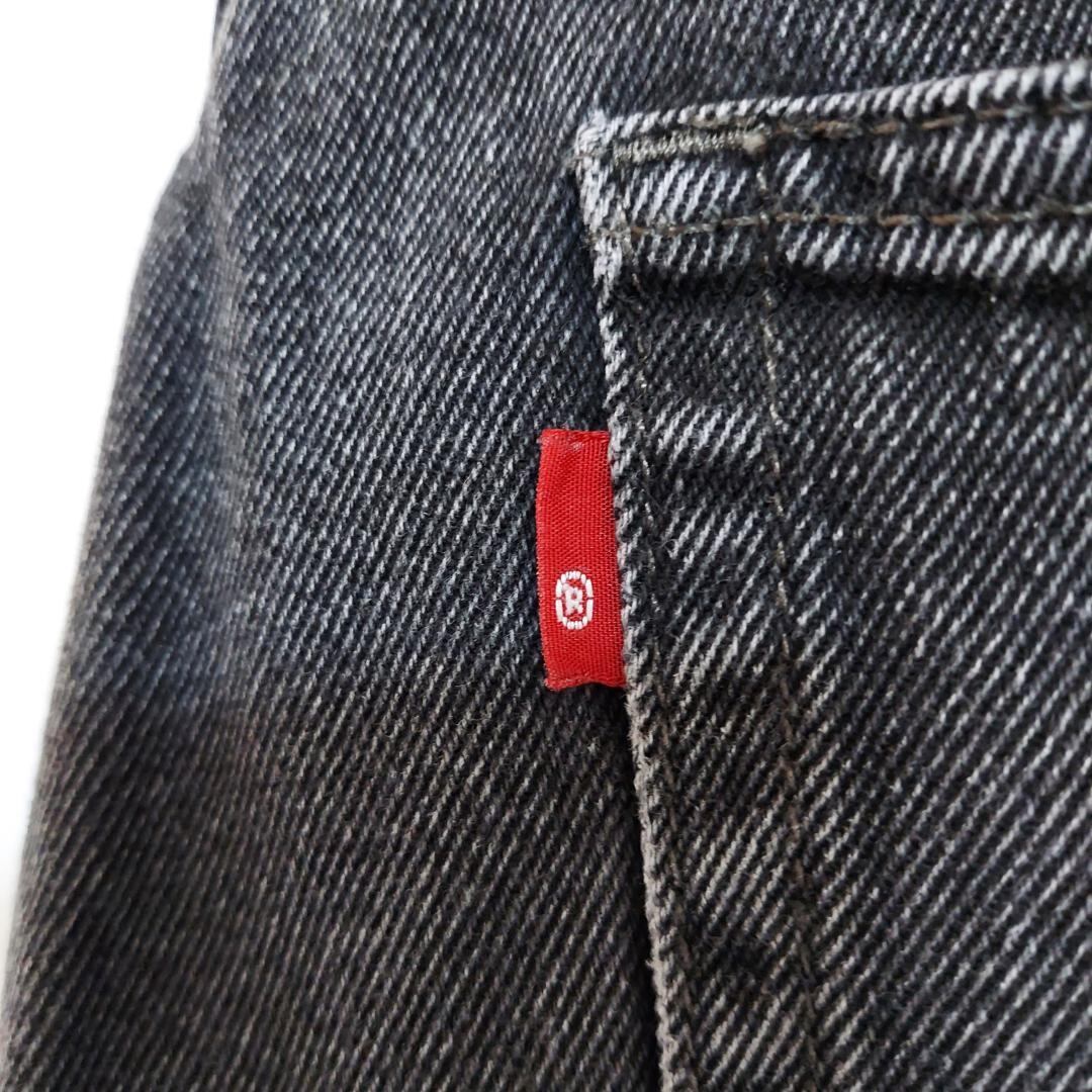 W38 Levi's リーバイス501 ブラックデニム バギーパンツ ワイド 黒