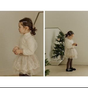 春ベルベットメッシュスカート2色