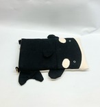 【ショルダーベルトなし】スマホポシェット　ミニショルダー　シャチ｜とりさん工房ーかわいいハンドメイドポーチ