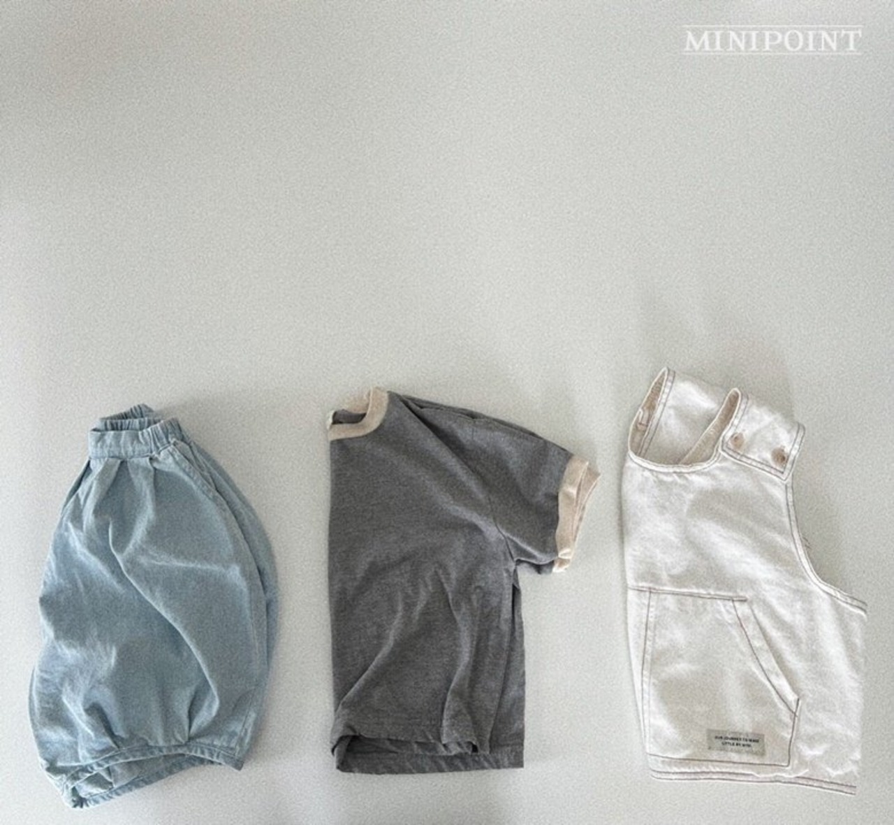 【mini point】Line rib T - 13