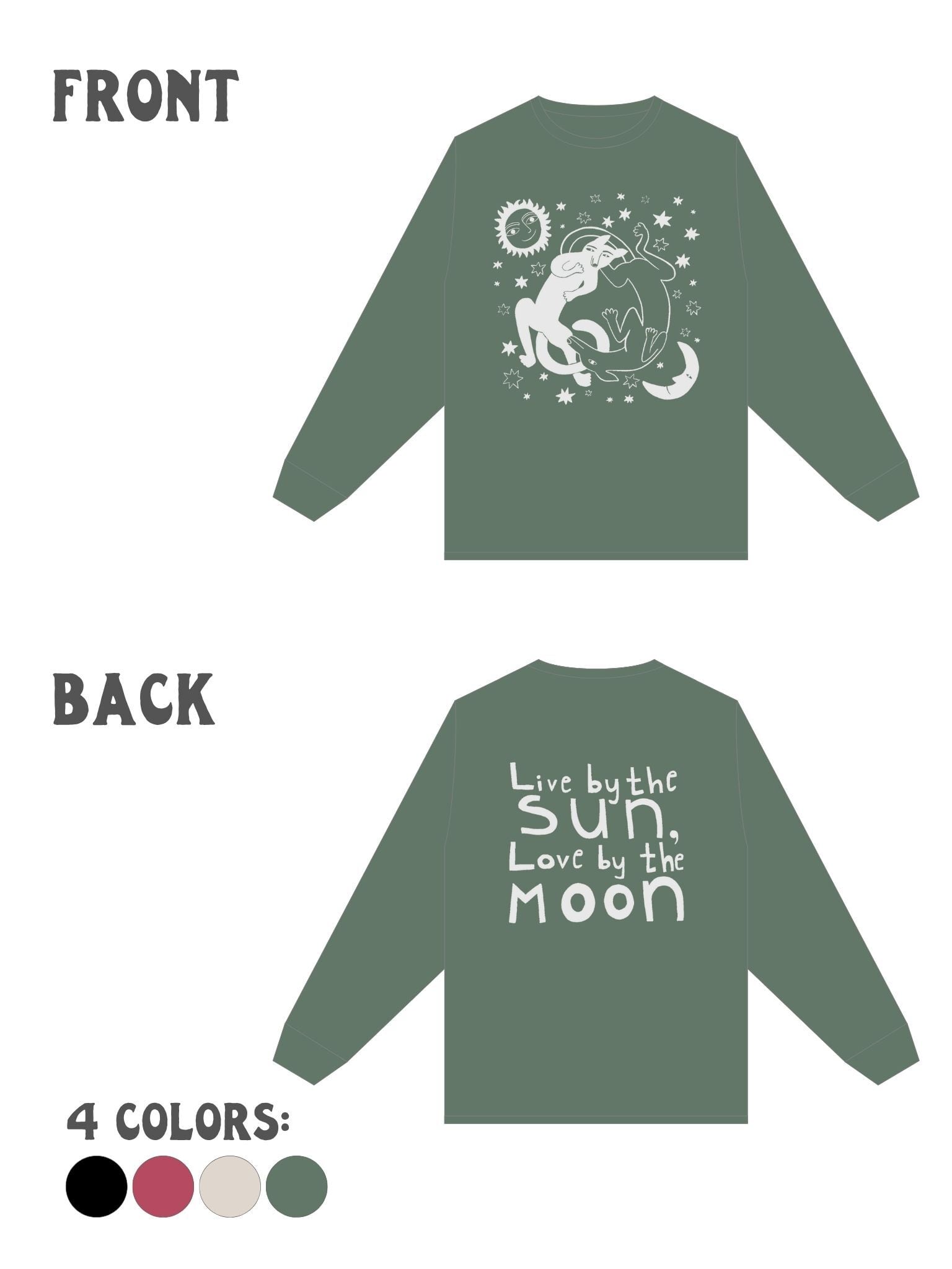 Sun&Moon ロングスリーブTシャツ