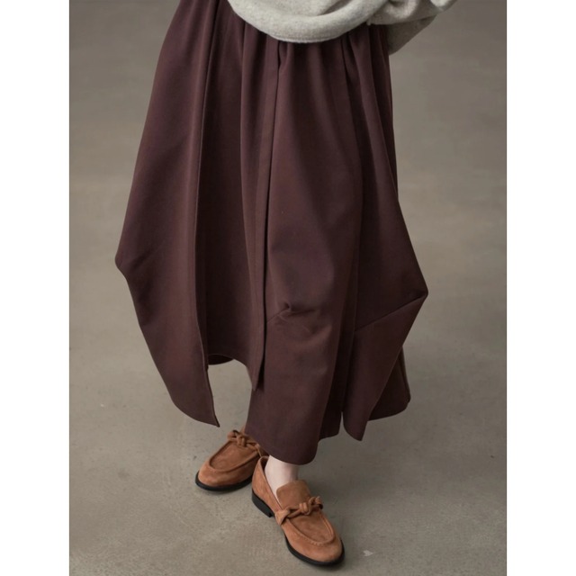Layered drape skirt【2color】 C1353