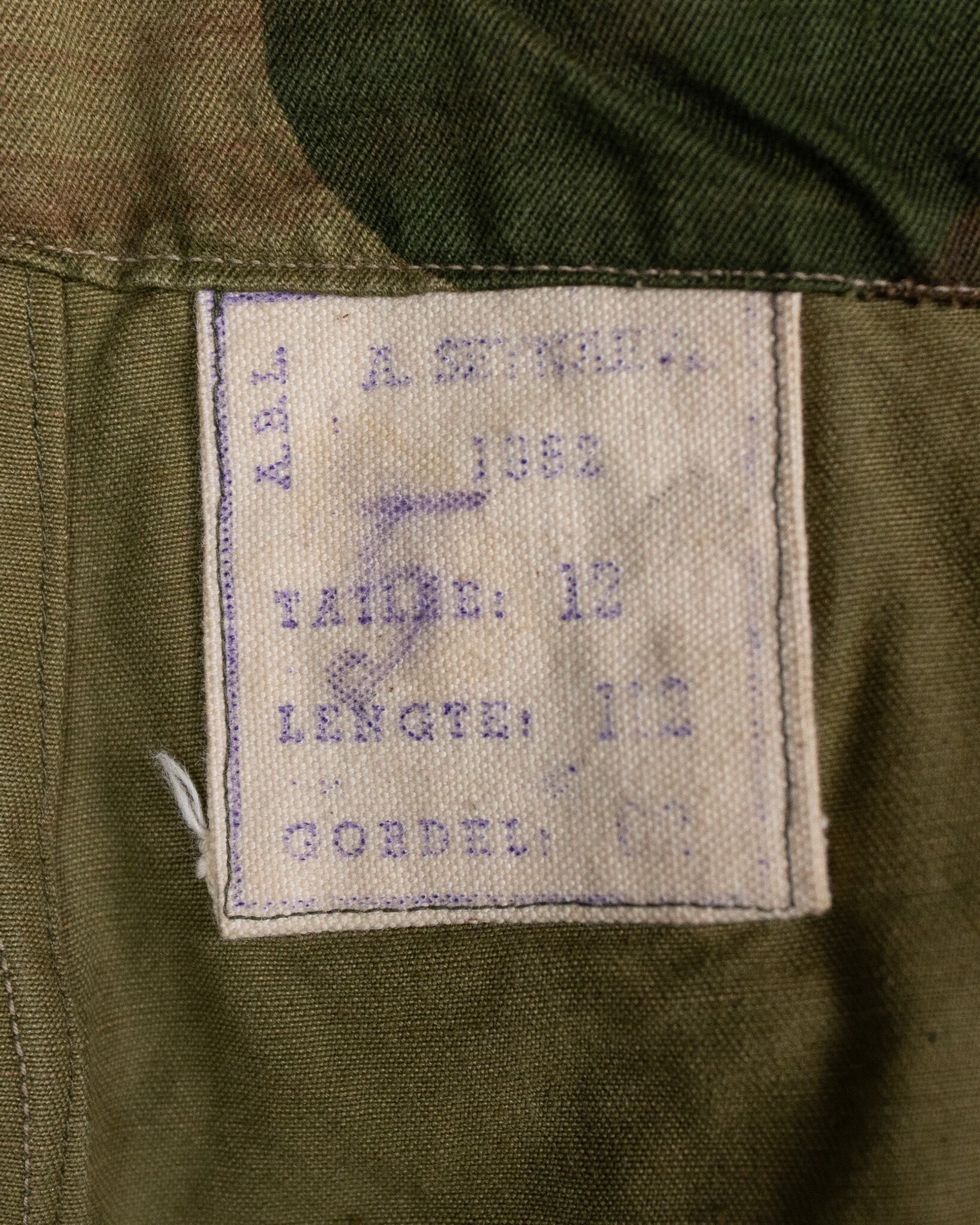 USED】50's Belgian Army 