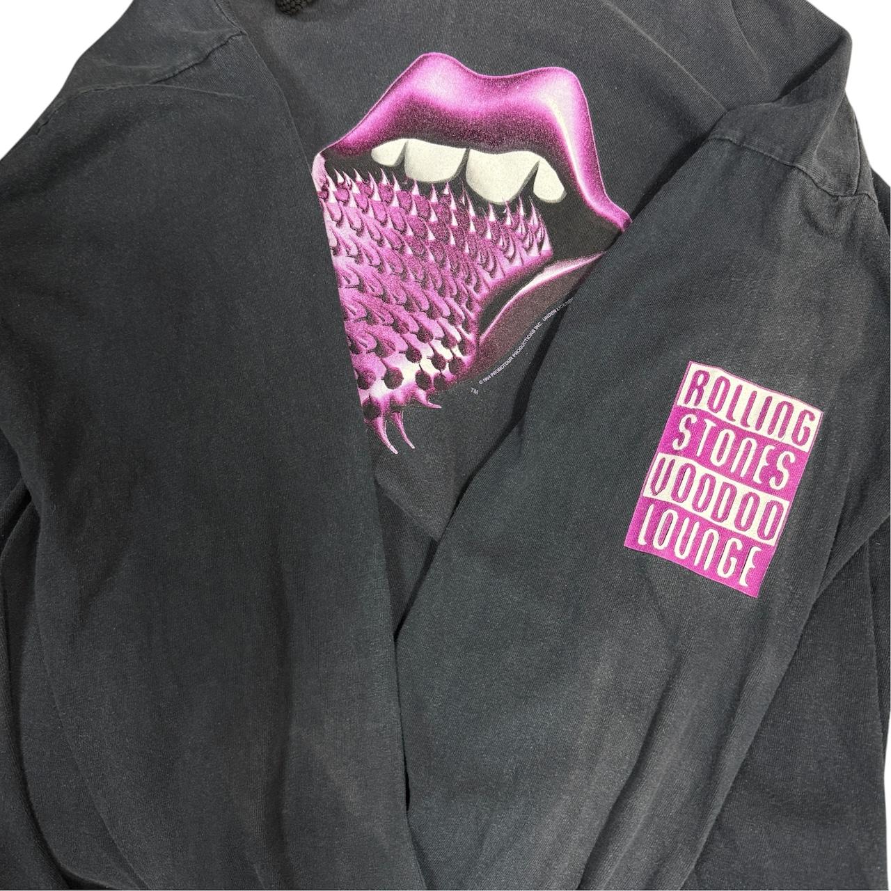 【THE ROLLING STONES】ザ・ローリング・ストーンズ "VOODOO LOUNGE TOUR" BROCKUMタグ 90's Vintage パーカー