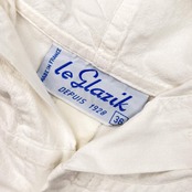 80s フランス製 Le Glazik ルグラジック フード付き ジャケット 36/ホワイト レディース ビンテージ