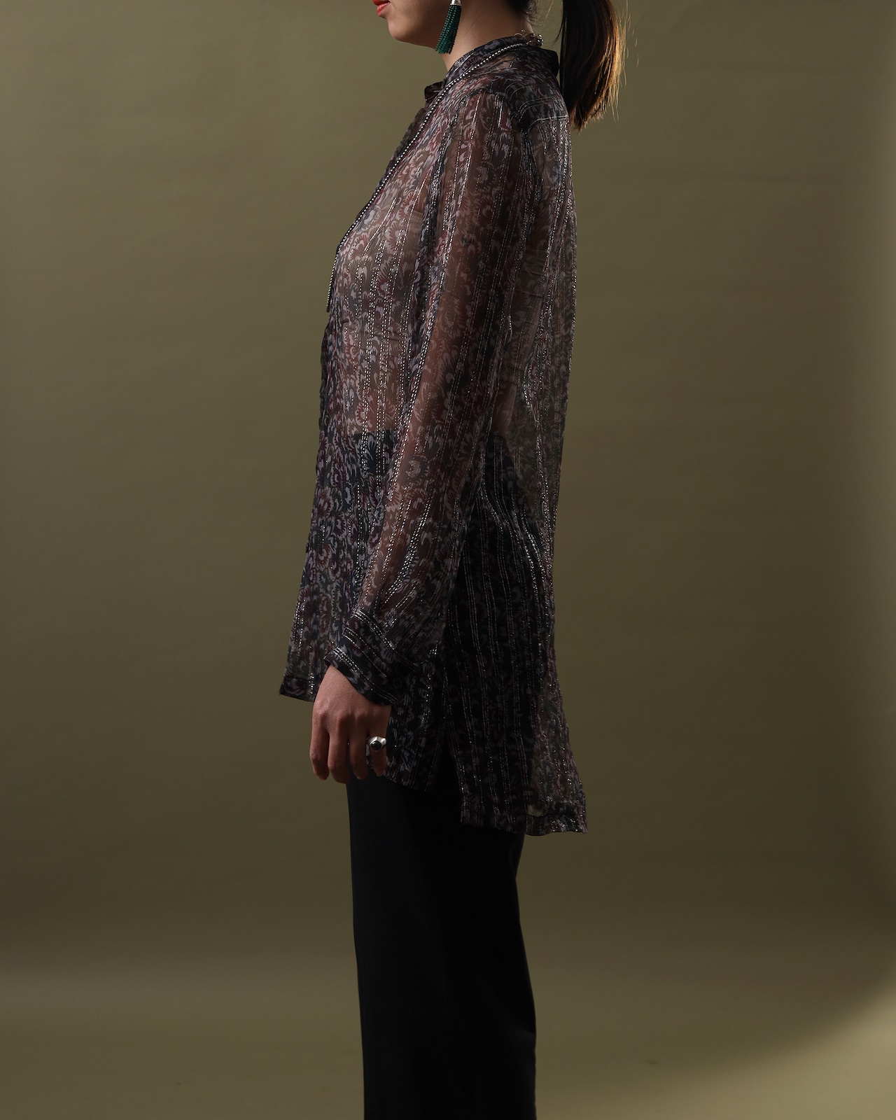 Dries Van Noten / Sheer Botanical Shirt