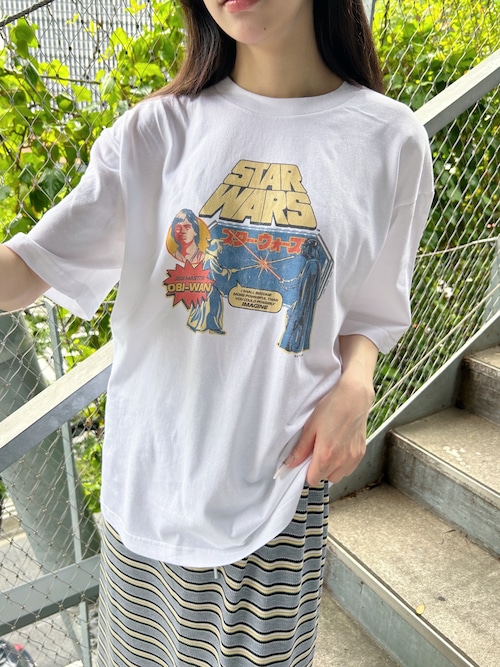 STARWARS/POSTER/ビッグシルエットTシャツ/ホワイト/CHSWST2503-03WHT