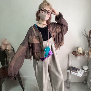 big pocket short sheer MA1【Brown】