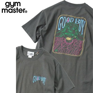 gym master ジムマスター 7.4oz GOOD BOY 刺繍TEE 胸刺繍 バック刺繍 半袖Tシャツ ユニセックス G721706 チャコール