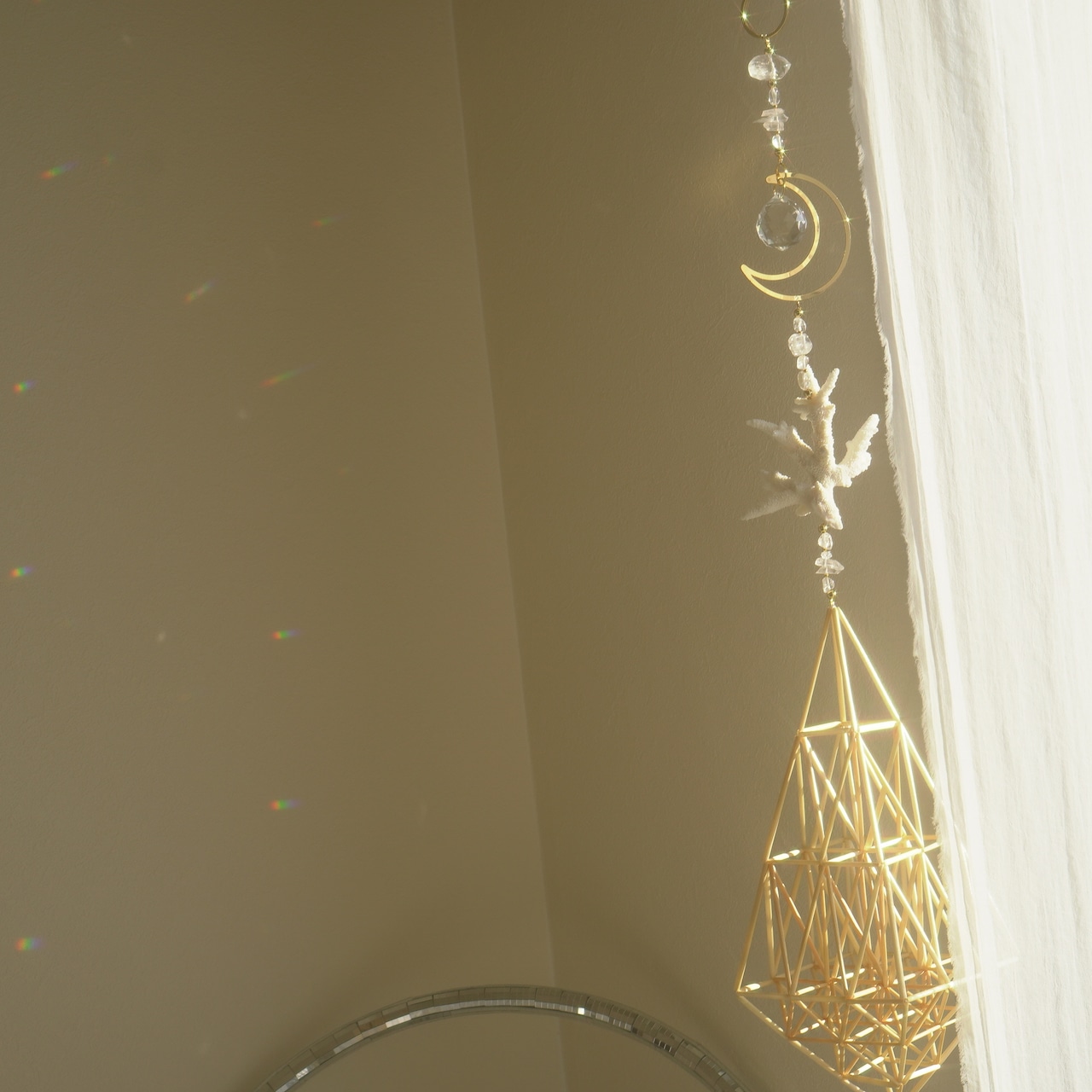 海の光のヒンメリ - L - ✧ Moon / Ocean Origin Light