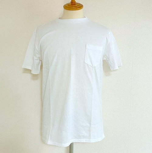 USA Fabric Pocket T-shirts　White