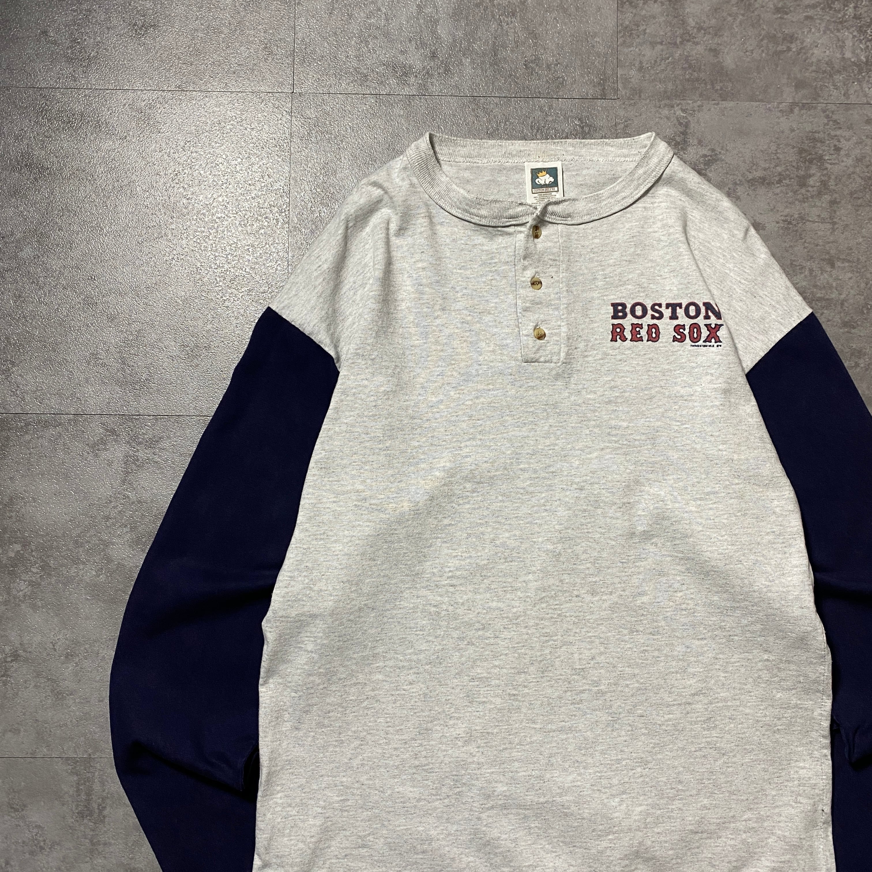 USA製】90's COTTON DELUXE MLB BOSTON RED SOX ボストンレッド