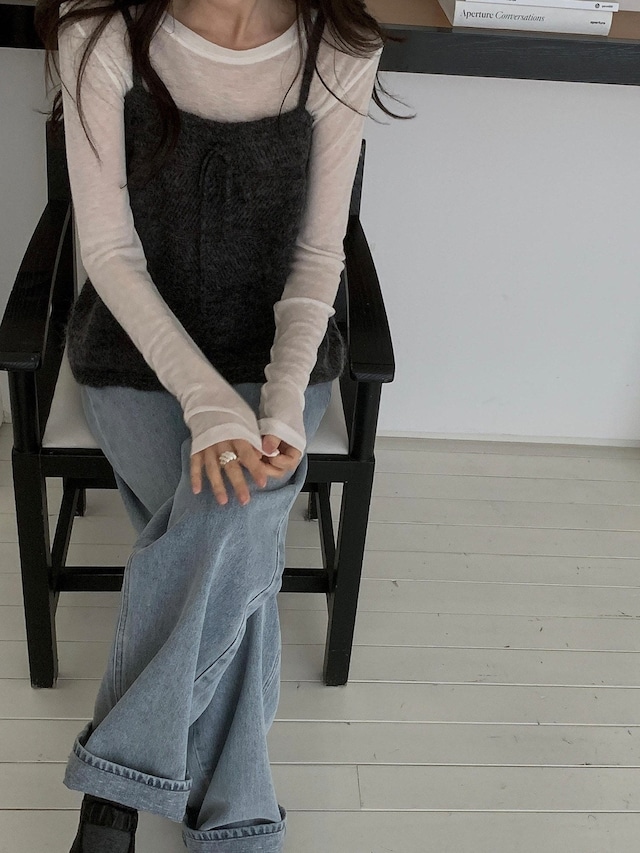 (予約) miel / 123 Salt kimo fleece denim 1color