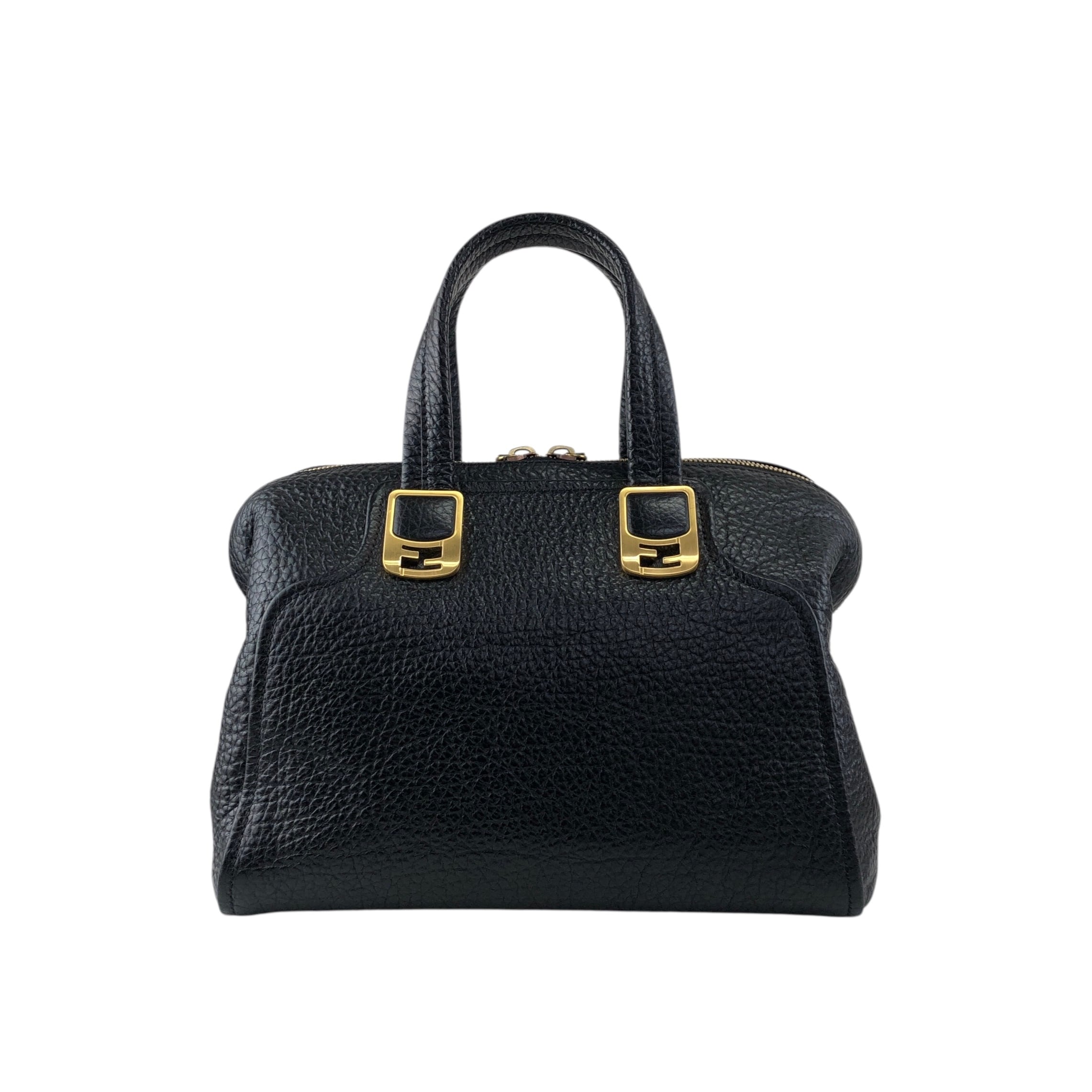 FENDI フェンディ カメレオン ショルダーバッグ ブラック レザー 2way