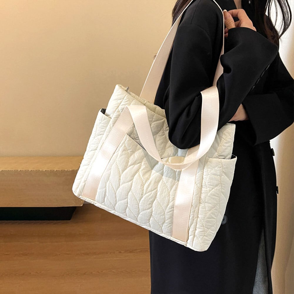 キルティング トートバッグ レディース 秋冬 韓国 大容量 バッグ 大人 かわいい おしゃれ 通勤 通学 カジュアル シンプル 軽量 大人可愛い 大人女子