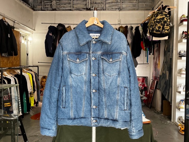 LOEWE PADDED DENIM JACKET INDIGO 42 36527