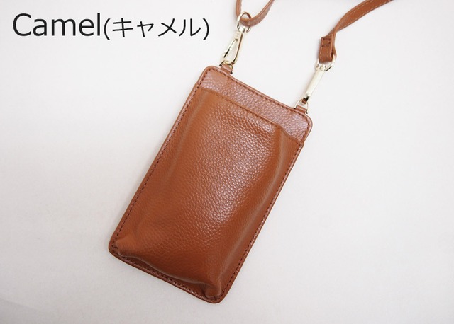 スマホポシェット ドリームスマートフォンポシェット 牛革 お財布機能&カード入れ付き