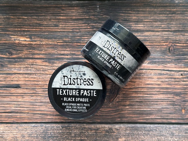 Tim Holtz　テクスチャ―ペースト（Black Opaque）　Distress Texture Paste - Black Opaque TSHK84471【Tim Holtz（ティムホルツ）-Ranger】[TH-202]