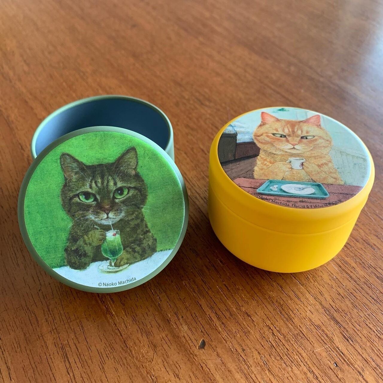 町田尚子 小物入れ缶 | 奈良の愛らしい猫のお店 猫雑貨さんちこ