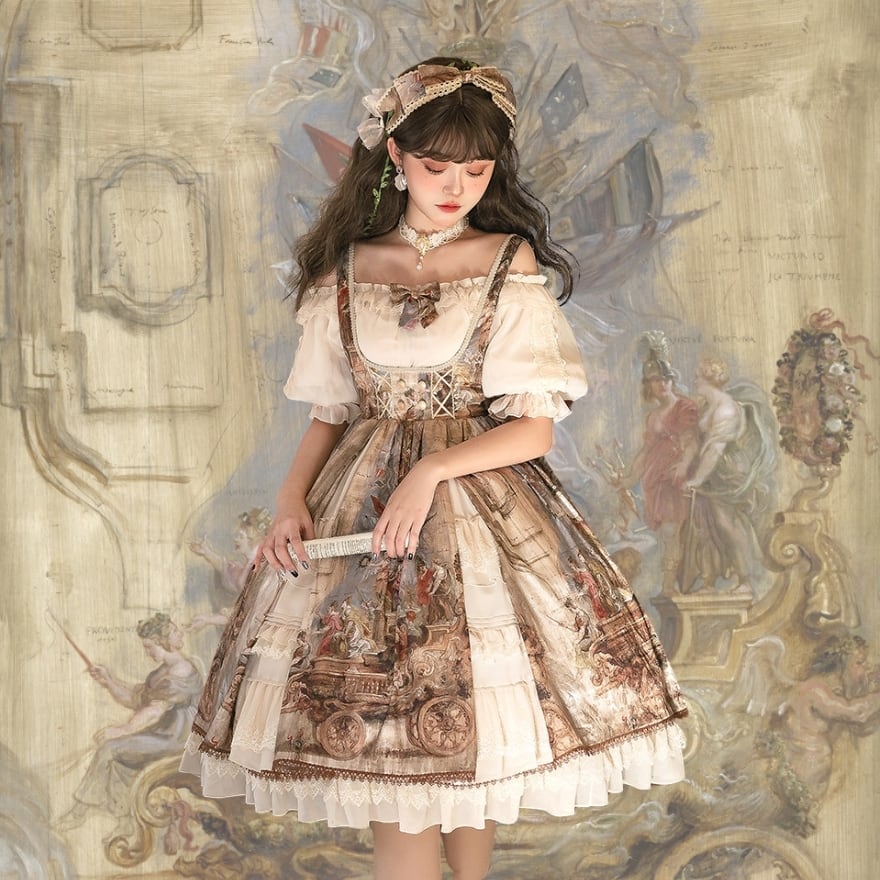 クラシカルロリータ クラロリ 白ロリ 黒ロリ ワンピース エレガント